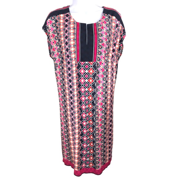 Laundry by Shelli Segal Sheath Multi Color Geometric Dress - S - Picture 2 of 11